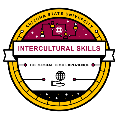 Arizona State University, global tech program badge