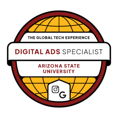 Arizona State University, global tech program badge